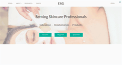 Desktop Screenshot of esgskincare.com